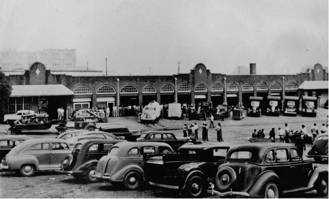 Historic city garage of Durham